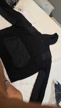 RTA Black Zip-Up Hoodie Jacket