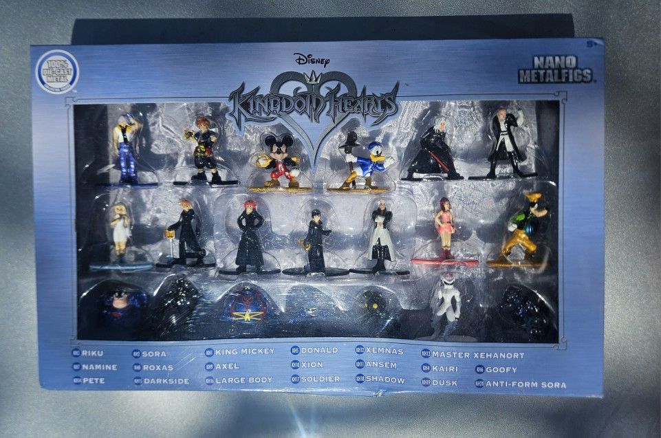 New In Box 20 Pack - Disney Kingdom Hearts Nano Metalfigs Diecast Figure Collector Figurine Set