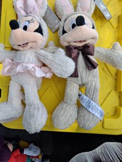 Disney Mickey & Minnie Easter Bunny Plush Set