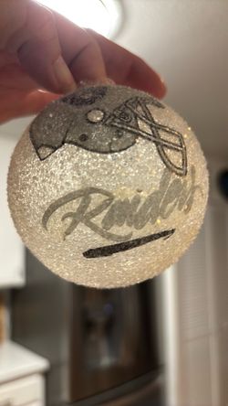 Oakland Raiders Christmas tree ornament