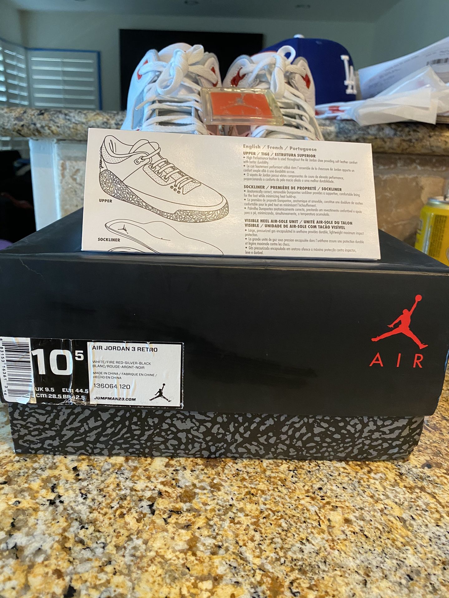 Jordan 3 size 10.5