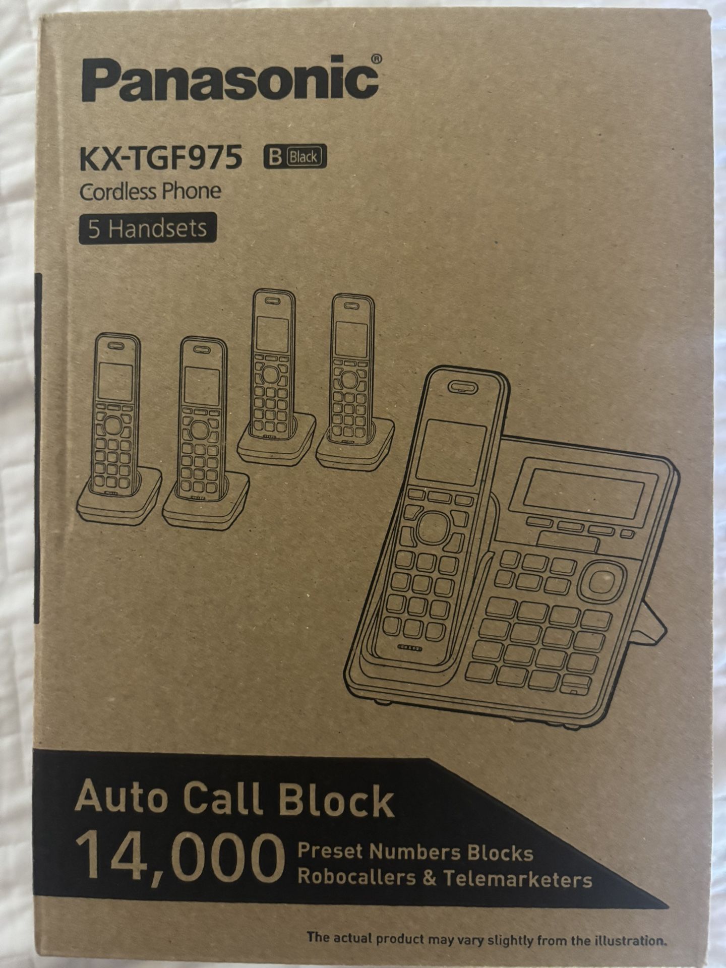 Panasonic KX-TGF975B Cordless Phone (5pk)