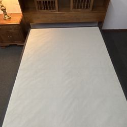 Ethan Allen Solid Wood Queen Bookcase Headboard + Frame & Box Spring