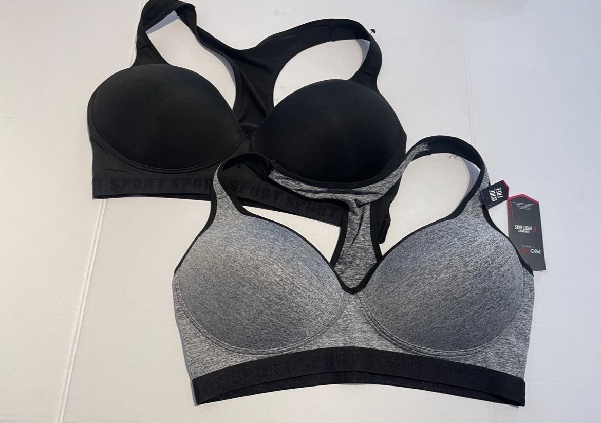 Low impact sport bra 2 pack size 40C wire free. (AD)