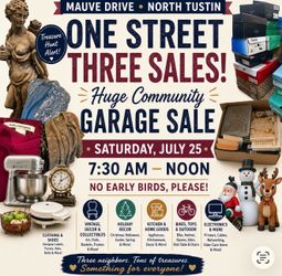 HUGE COMMUNITY GARAGE SALE 7/25