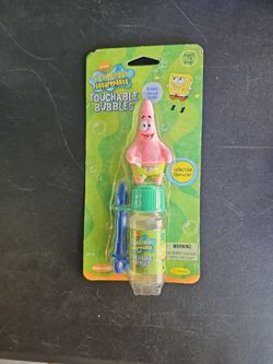 New SpongeBob Touchable Bubbles Patric Vintage