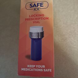 Locking  prescription vial