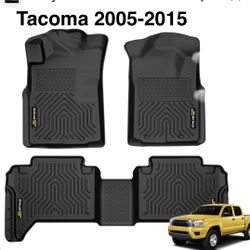 TPE Floor Mats Liners For Toyota Tacoma 2005 Thru 2015