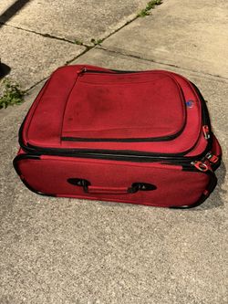 Red Travel Suitcase