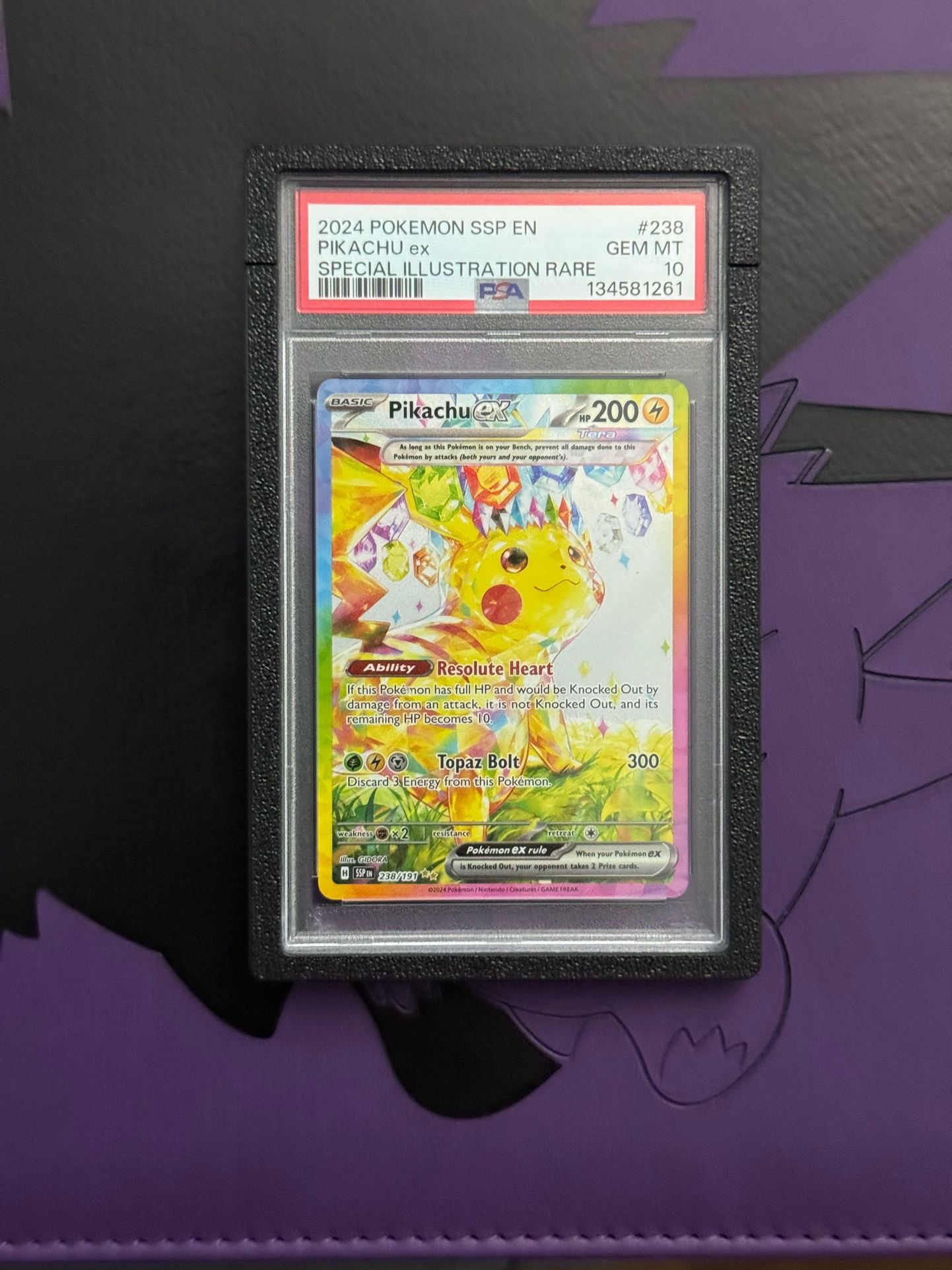 Pikachu ex 238 PSA 10