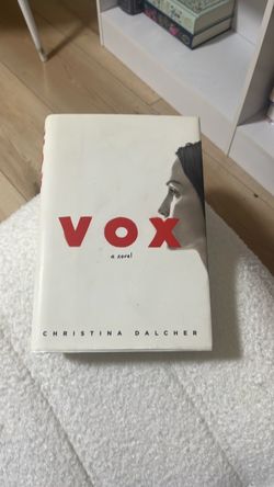 Vox by Christina Dalcher Hardcover Novel
