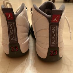 Jordan 12 White And Dark Grey 