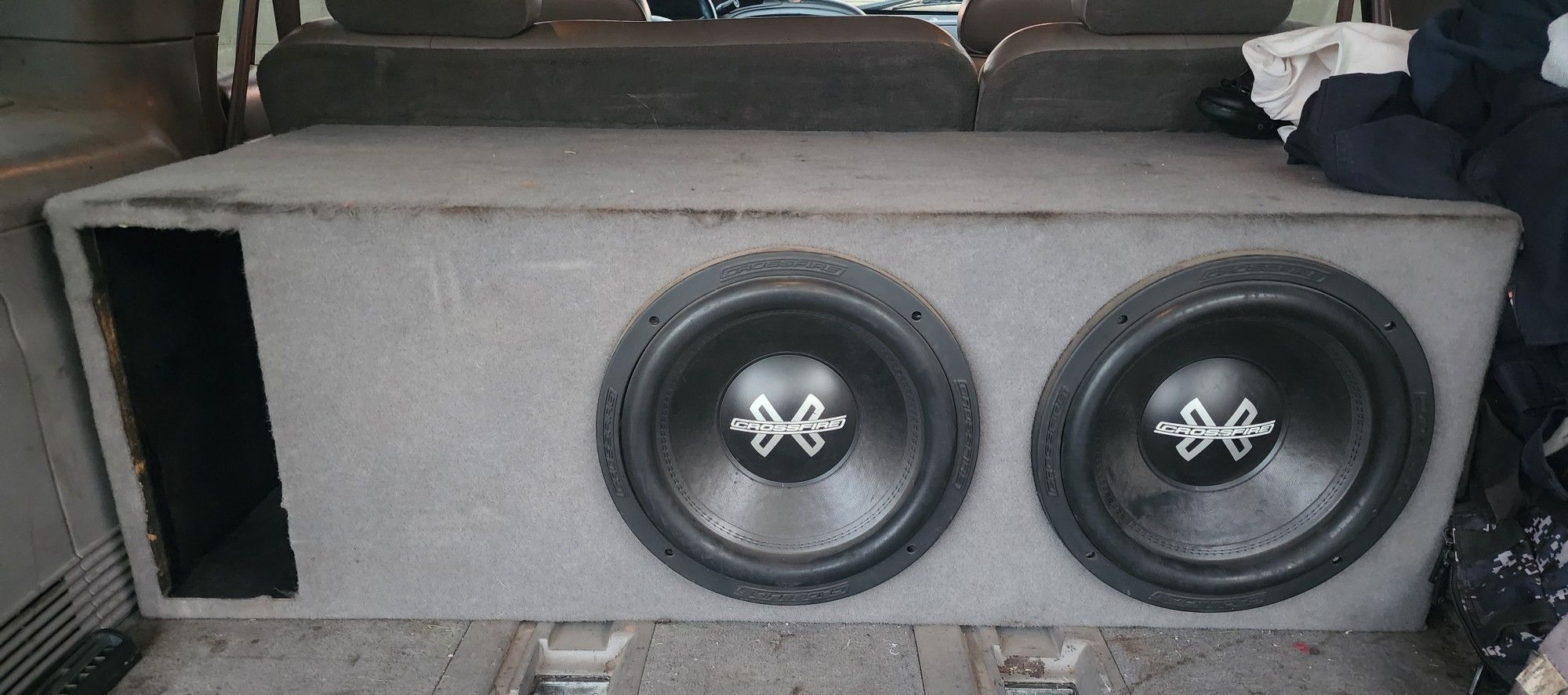 2-12" Subs, Amp And Box