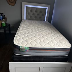 Cama Twin Con Colchon Quality En Rollados Nuevos 