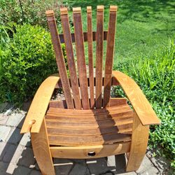 Adirondack wine Barrel Chair