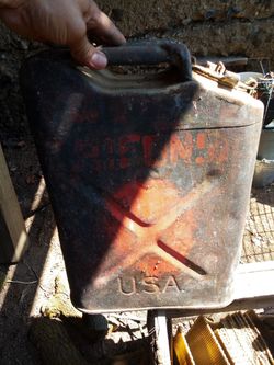 Vintage gas container