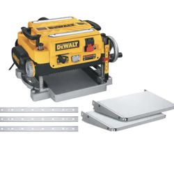 DEWALT 15 Amp Corded 13 in. Heavy-Duty 2-Speed Bench Planer with (3) Knives, In Feed Table and Out Feed Table