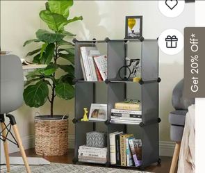 Lightweight 6 cube 3.5ft organizer rack shelf