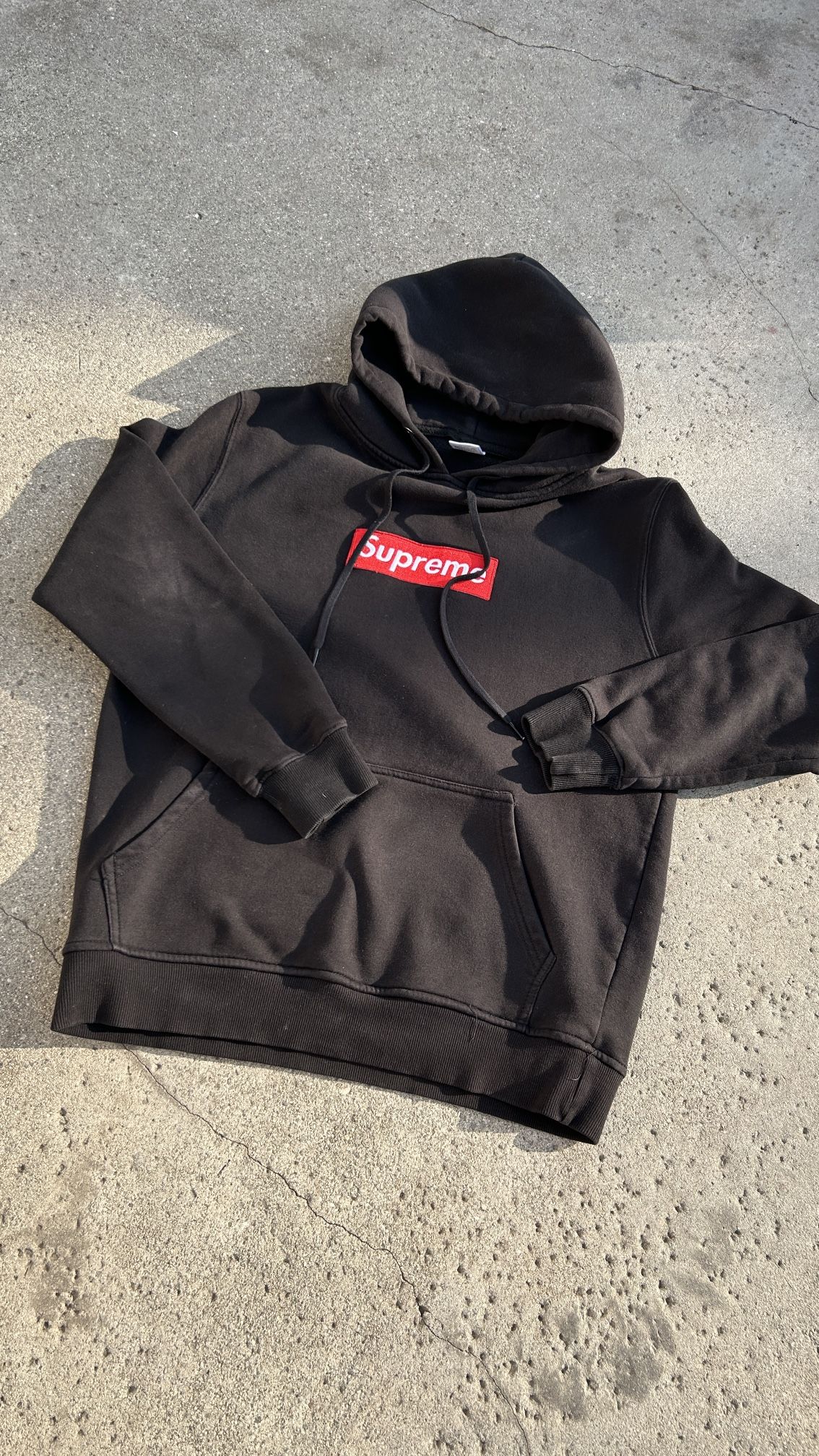 “Black Supreme Red Box Hoodie”