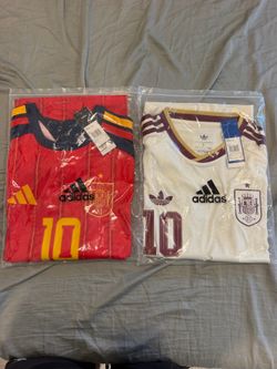 Lamine Yamal 10 Spain World Cup 2026 Jersey Home & Away Size Large With Patches
