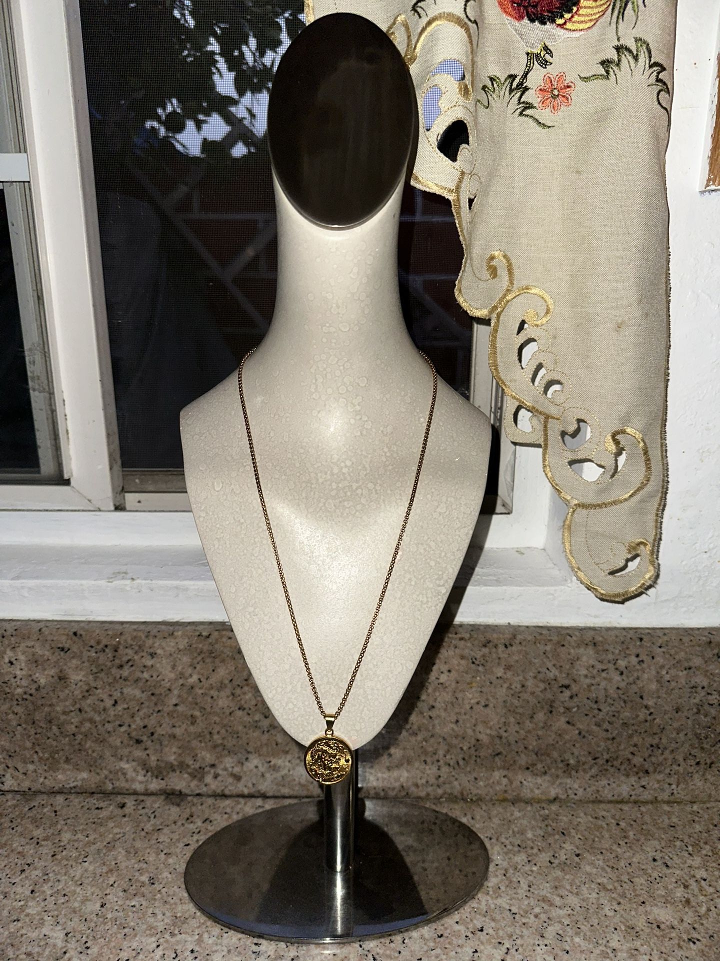 Chinese Dragon Pendant With Chain