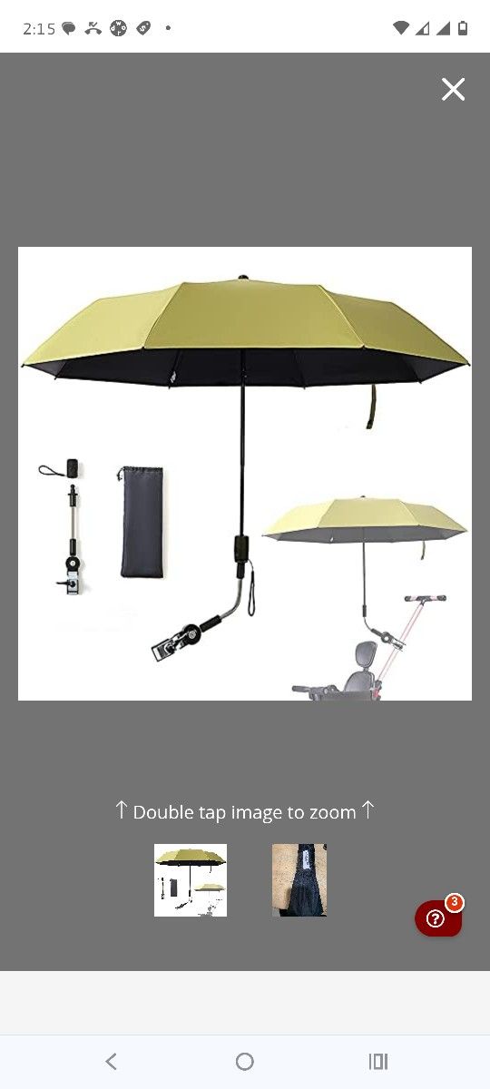 Umbrella For Scooter Or Stroller