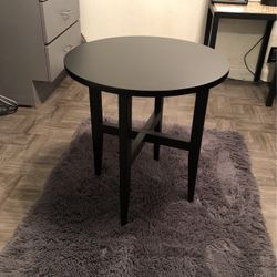 Round Black Table