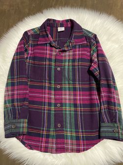 GAP Toddler Girl Flannel Shirt Size 5T