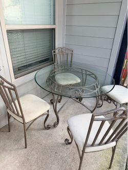 Dining room table and chairs