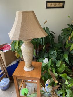 Beautiful beige/cream lamp, $25