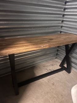 Excellent real wood console table!