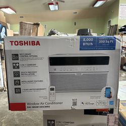 Toshiba 8,000 BTU 115-Volt Smart Wi-Fi Touch Control Window Air Conditioner with Remote