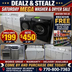 Saturday Mega Washer & Dryer Sale 
(All Work Great/ Comes w/ Warranty)