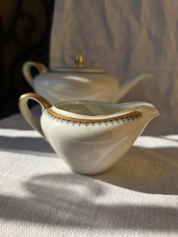 Coffee pot and creamer