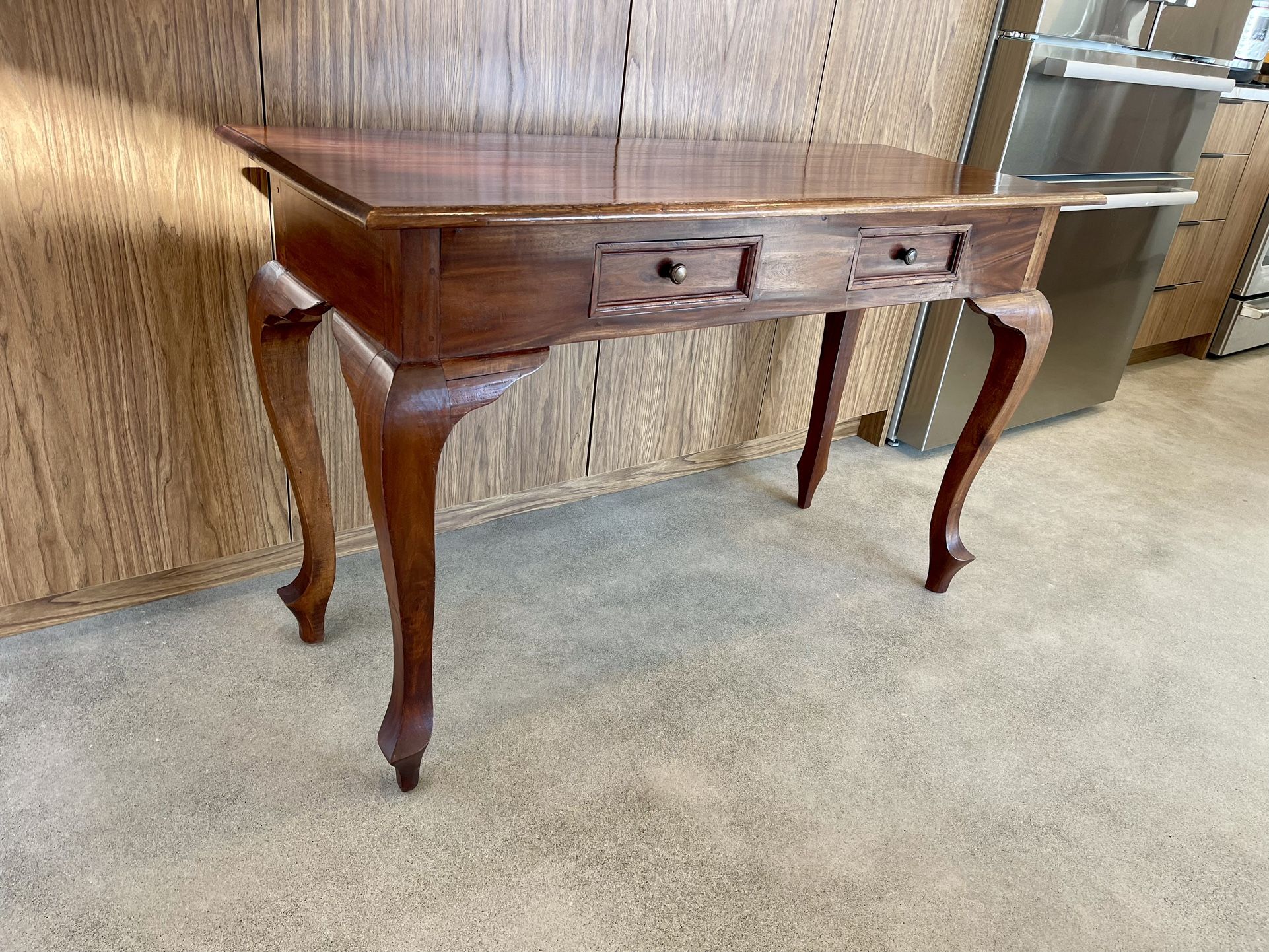 Vintage Mahogany Queen Anne Writing Desk