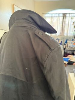 Towne by London Fog Black Long Coat