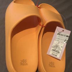 Robbie Slide Sandals - Orange - Wild Fable - Women's Size 7