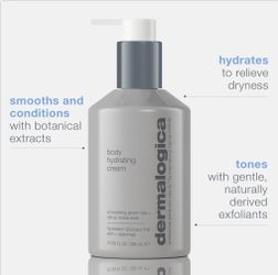 New Dermalogica body hydrating cream, smoothing green tea and citrus moisturizer