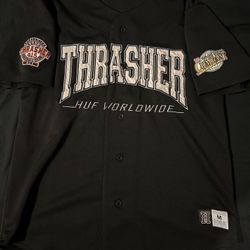 HUF x Thrasher Center Field Baseball Jersey 