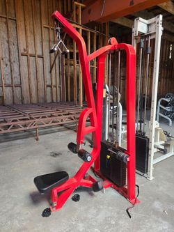 Hoist lat pull down commercial gym equipment exercise fitness weight machine