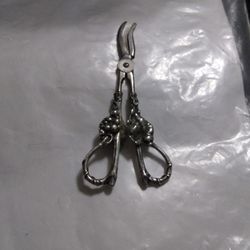 Antique Sterling Silver Grape Shear Lent 7 Used