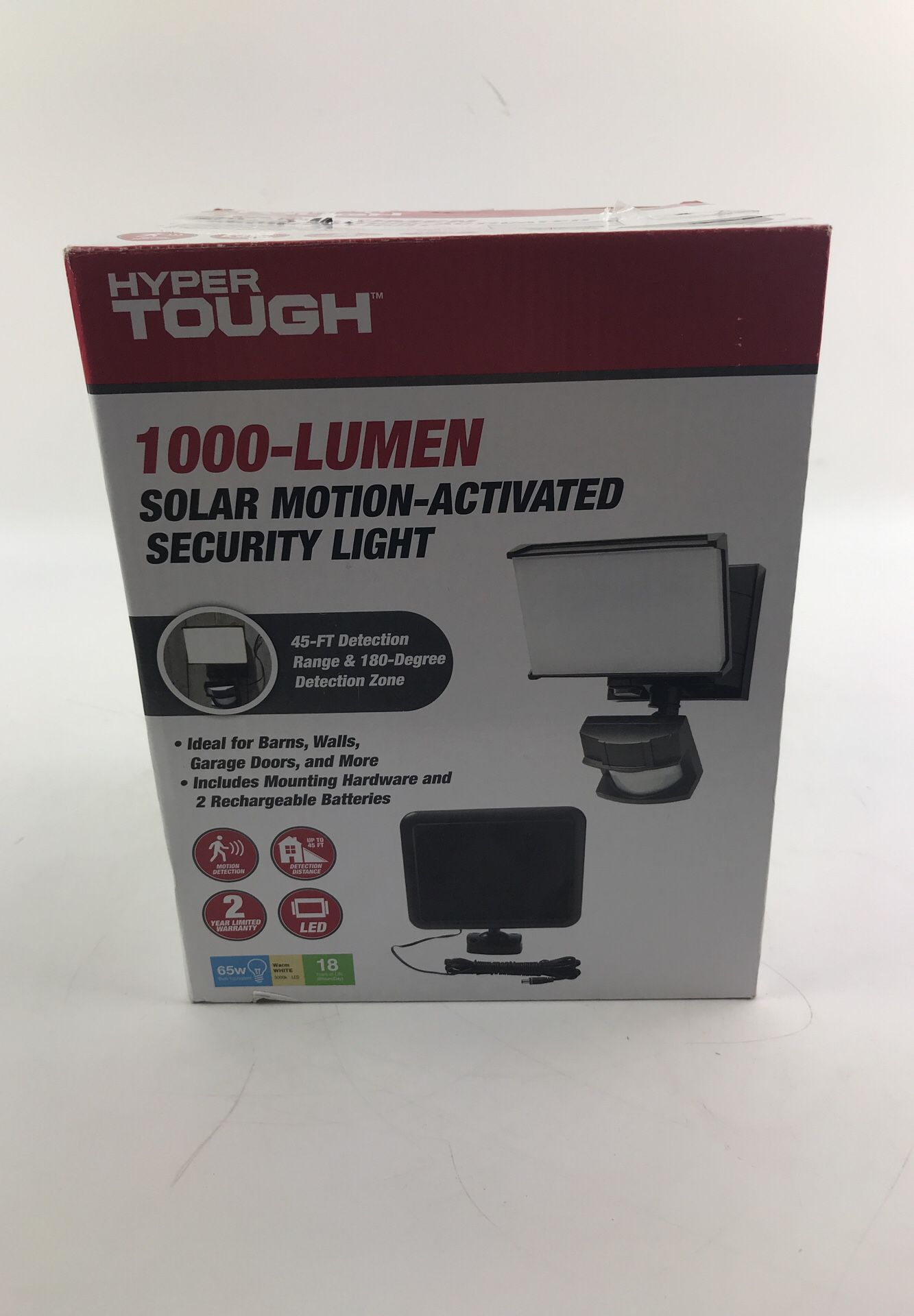 Brand New hyper tough 1000-Lumen solar motion- activated security light for  Sale in Beaver Falls, PA OfferUp
