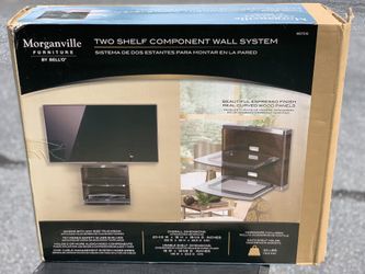 Morganville Furniture by BELLO - Component Wall Shelf System in Espresso NEW