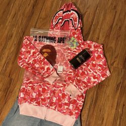 Pink Bape Camo Hoodie 