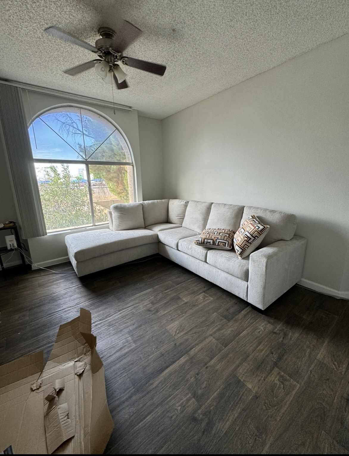 Stone Color Sectional Couch