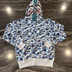 Bape Shark Full Zip Up Sweater 