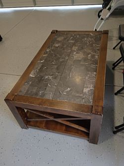 Marble coffee table brown color  too heavy