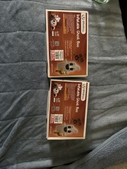 NEW LED Ghost "Boo!" Blow Up Halloween Inflatable 4 ft. Tall