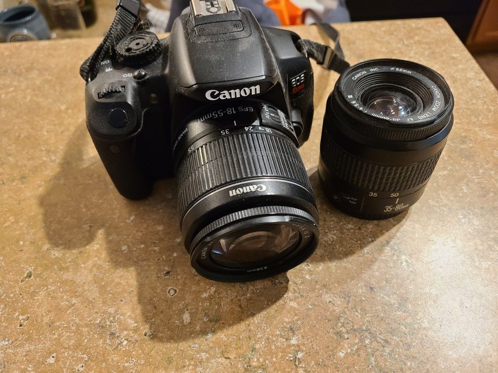 Canon Rebel T4i Camera With 2 Lenses