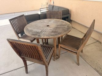Patio teak set